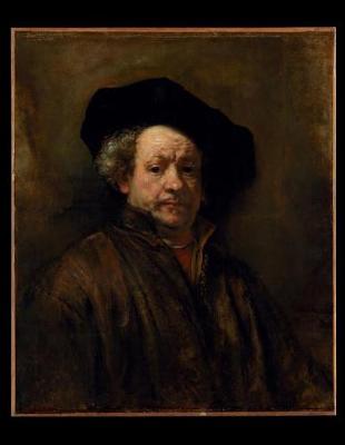 Book cover for 100 Page Unruled Blank Notebook - Self-Portrait - Rembrandt Van Rijn - 1660
