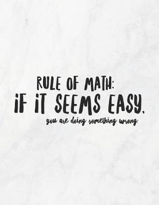 Book cover for Rule of Math