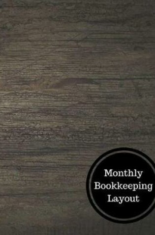 Cover of Monthly Bookkeeping Layout