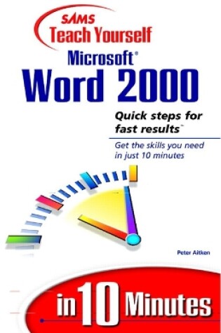 Cover of Sams Teach Yourself Microsoft Word 2000 in 10 Minutes