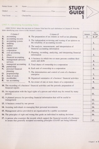 Cover of Century 21 Advanced Course-Working Papers Ch