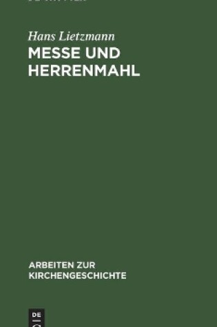 Cover of Messe Und Herrenmahl