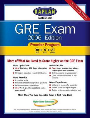 Book cover for Kaplan GRE Exam