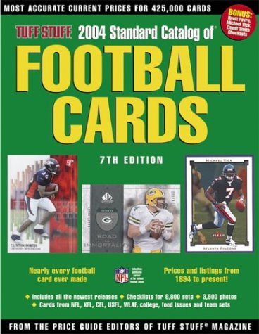 Cover of Tuff Stuff Standard Catalog of Football Cards