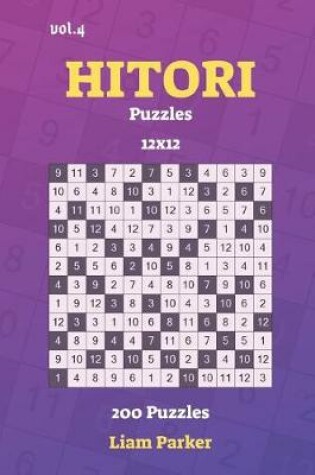 Cover of Hitori Puzzles - 200 Puzzles 12x12 vol.4