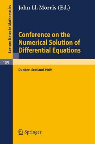 Cover of Conference on the Numerical Solution of Differential Equations