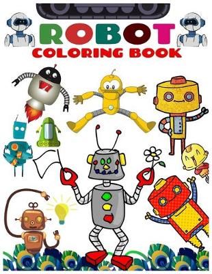 Book cover for Robot Coloring Book