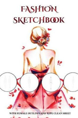 Cover of Fashion Sketchbook (with female outlines and wipe clean sheet)