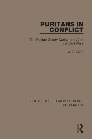 Cover of Puritans in Conflict