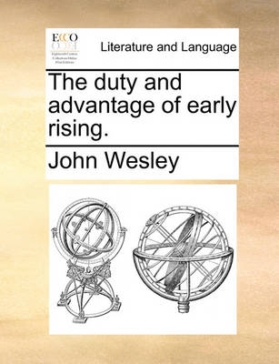 Book cover for The Duty and Advantage of Early Rising.