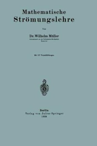 Cover of Mathematische Stroemungslehre