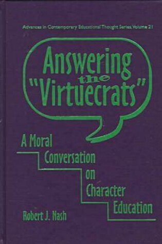 Cover of Answering the ""Virtuecrats