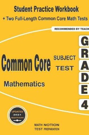 Cover of Common Core Subject Test Mathematics Grade 4