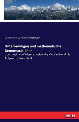 Book cover for Unterredungen und mathematische Demonstrationen