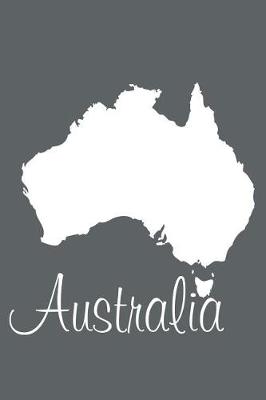 Book cover for Australia - Slate Grey Blank Notebook