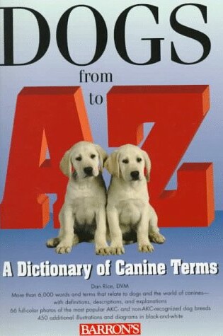 Cover of Dogs from a to Z