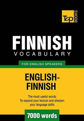 Book cover for Finnish Vocabulary for English Speakers - English-Finnish - 7000 Words