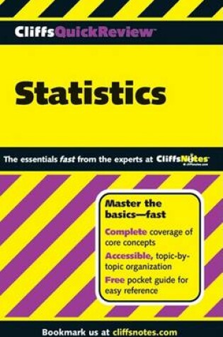 Cover of CliffsQuickReview Statistics