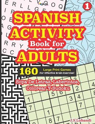 Book cover for SPANISH ACTIVITY Book for ADULTS