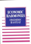 Book cover for Economic Harmonies