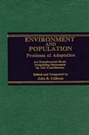 Cover of Environment and Population