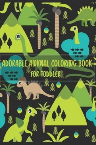 Cover of Adorable animal coloring book for kids