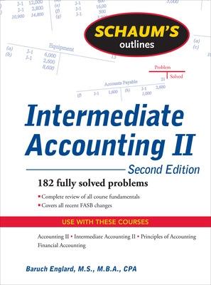 Cover of Schaum's Outline of Intermediate Accounting II, 2ed