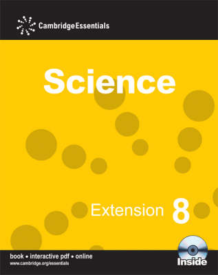 Cover of Cambridge Essentials Science Extension 8 with CD-ROM