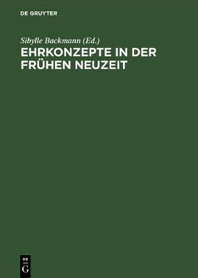 Book cover for Das Konzept Der Ehre in Der Fruhen