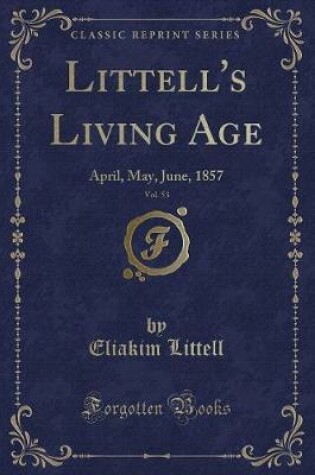 Cover of Littell's Living Age, Vol. 53