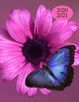 Cover of 2020 2021 15 Months Butterfly Daily Planner