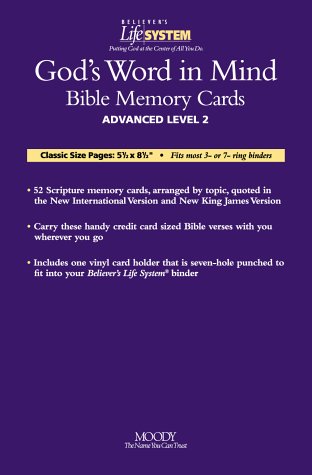 Book cover for BLS Gods Word in Mind Bible Memory Cards-Advanced Level 2