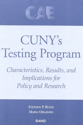 Book cover for CUNY's Testing Program