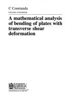 Cover of A Mathematical Analysis of Bending of Plates with Transverse Shear Deformation