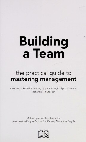 Book cover for Building a Team