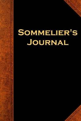 Book cover for Sommelier's Journal Vintage Style