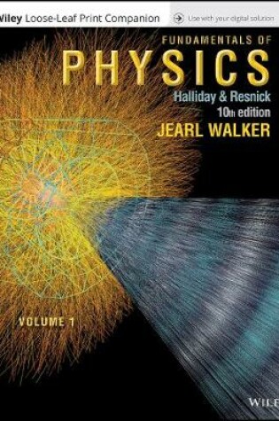 Cover of Fundamentals of Physics Extended, Volume 1, 10e Loose-Leaf Prt Companion