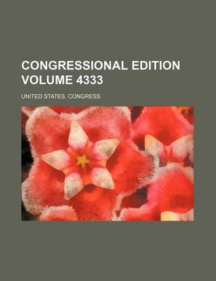 Book cover for Congressional Edition Volume 4333