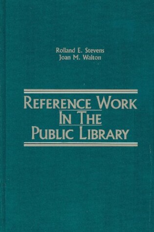 Cover of Reference Work in the Public Library