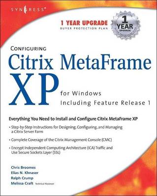 Book cover for Configuring Citrix Metaframe XP for Windows