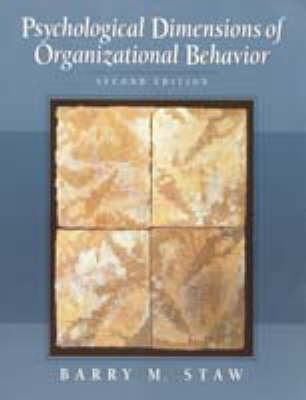 Book cover for Psychological Dimensions of Organizational Behavior