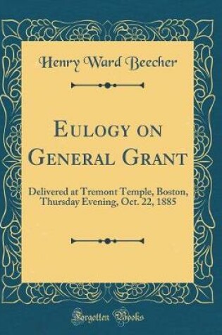 Cover of Eulogy on General Grant