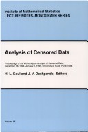 Book cover for Analysis of Censored Data