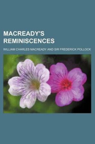 Cover of Macready's Reminiscences