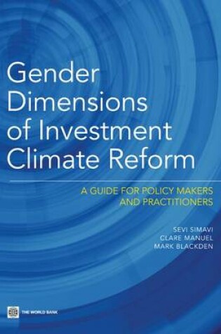 Cover of Gender Dimensions of Investment Climate Reform