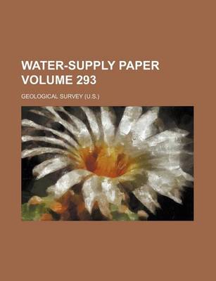 Book cover for Water-Supply Paper Volume 293