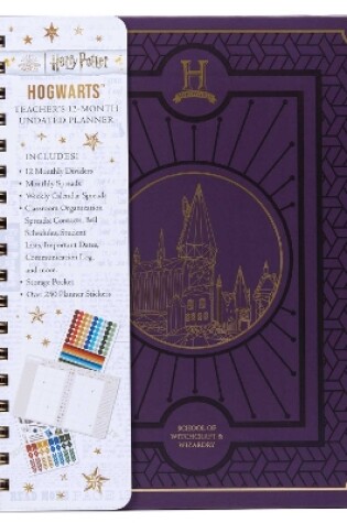 Cover of Hogwarts Teacher's 12-Month Undated Planner