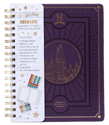 Book cover for Hogwarts Teacher's 12-Month Undated Planner