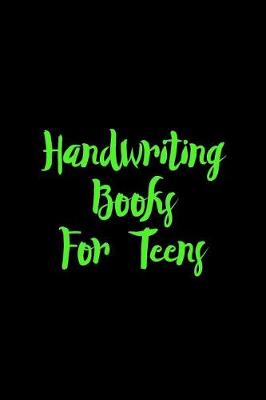 Book cover for Handwriting Books For Teen