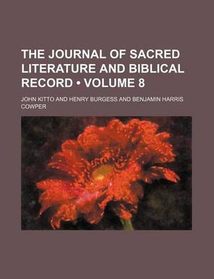 Book cover for The Journal of Sacred Literature and Biblical Record (Volume 8)